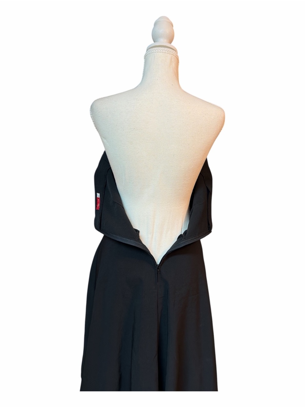 Y2K Coquette Ruby Rox Strapless Black White Tulle Cocktail Prom Dress 9 - Picture 4 of 5